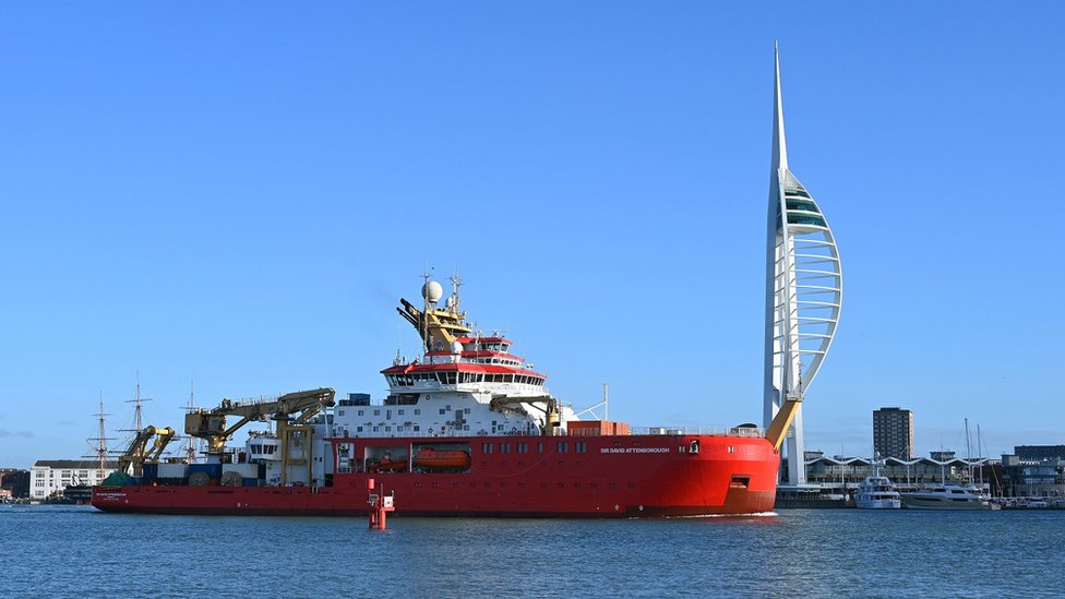 RSS Sir David Attenborough stops off in Portsmouth