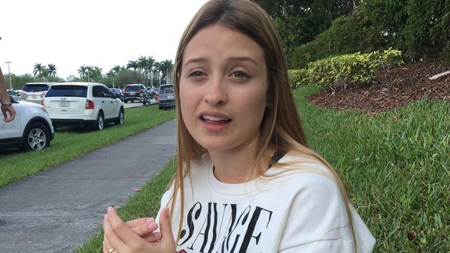 Andrea, sobreviviente del tiroteo en Florida. (Foto: Lioman Lima)
