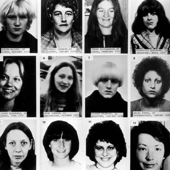 12 de las 13 víctimas conocidas del destripador de Yorkshire