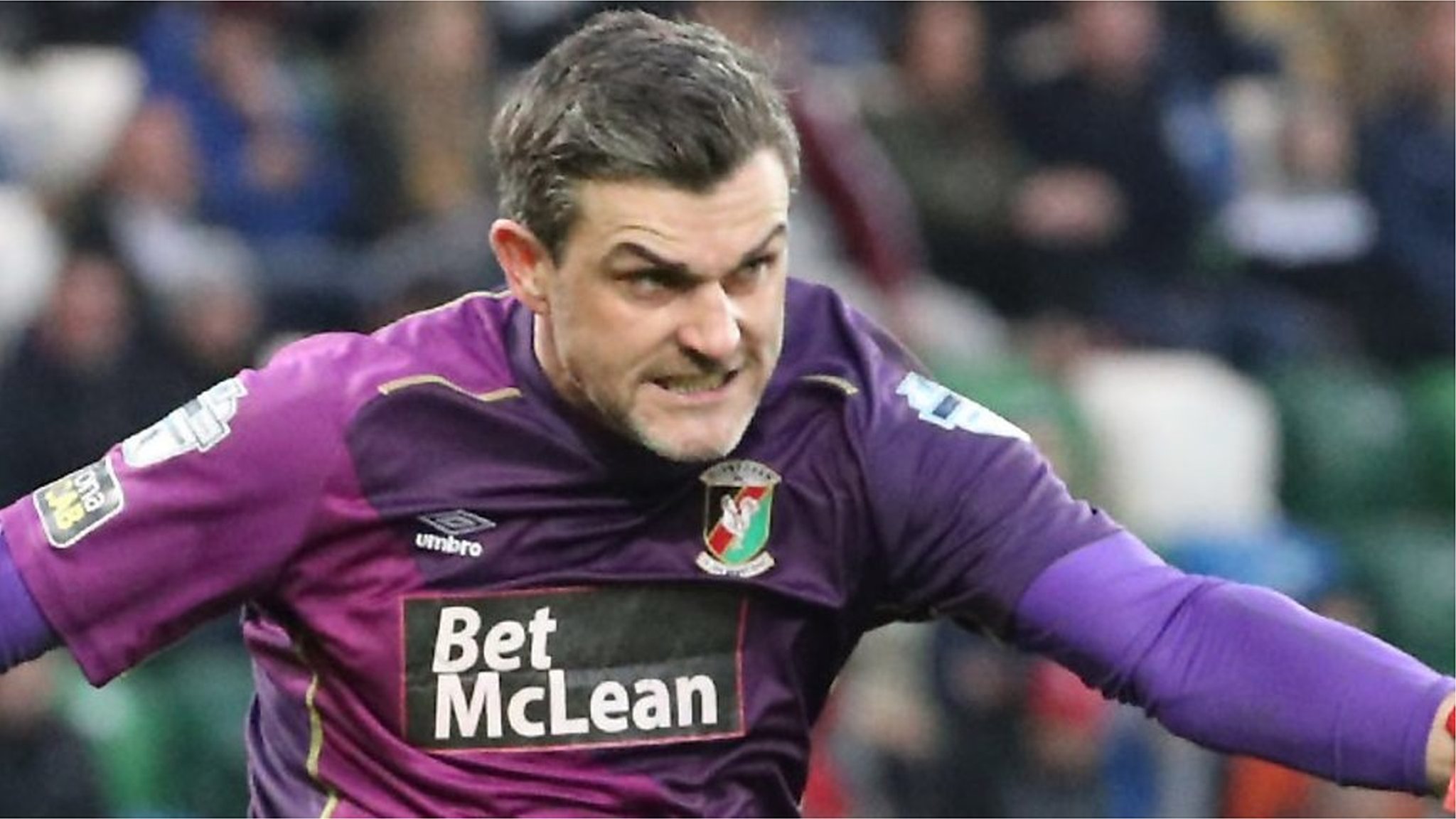 Keeper was off his line and wind was behind me - keeper Morris on 70-yard goal