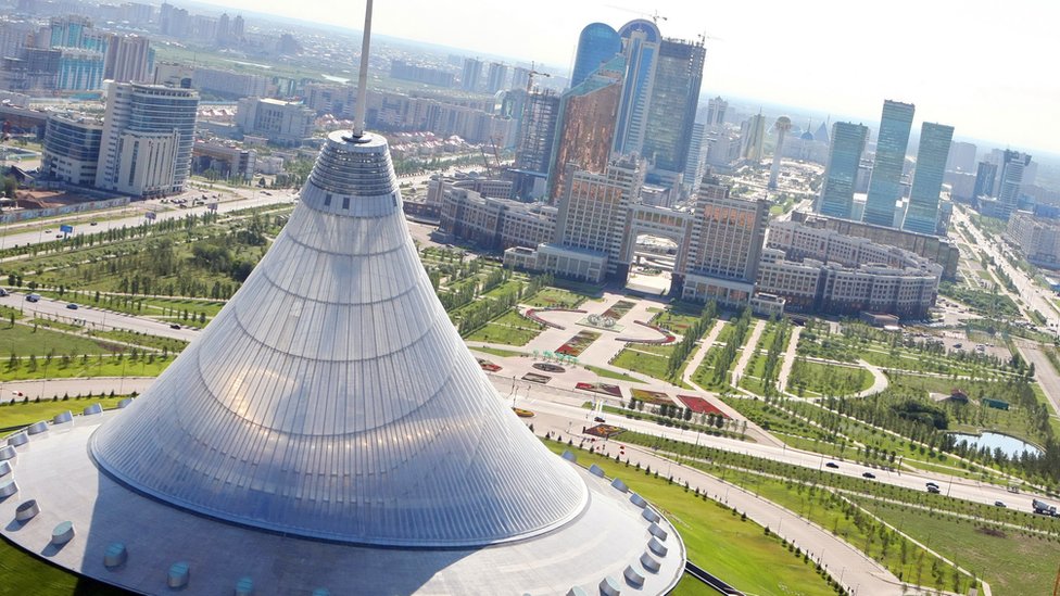 Astana, capital de Kazajstán.
