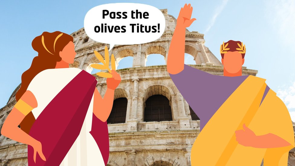 Romans used to snack while watching gladiators at the Colosseum CBBC