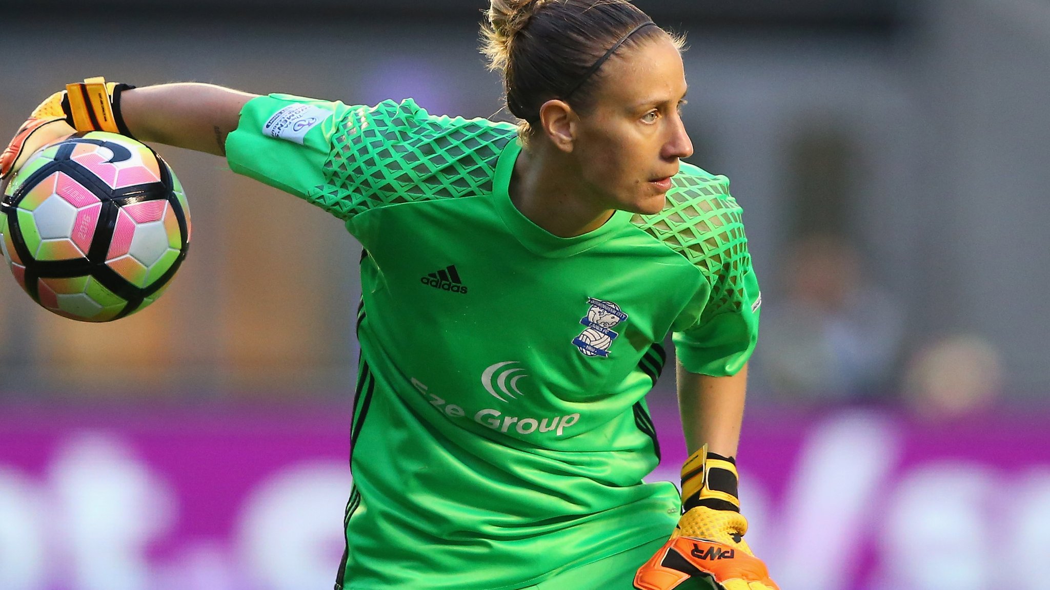 Ann-Katrin Berger: Birmingham City Ladies keeper training after cancer operation