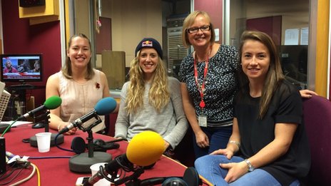 Lizzy Yarnold, Rachel Atherton, Eleanor Oldroyd and Maddie Hinch