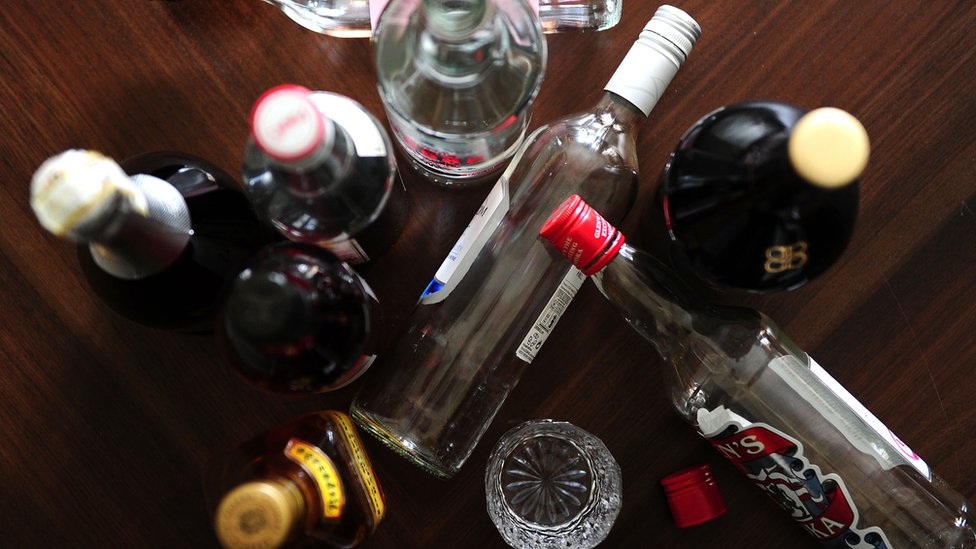 Botellas de alcohol