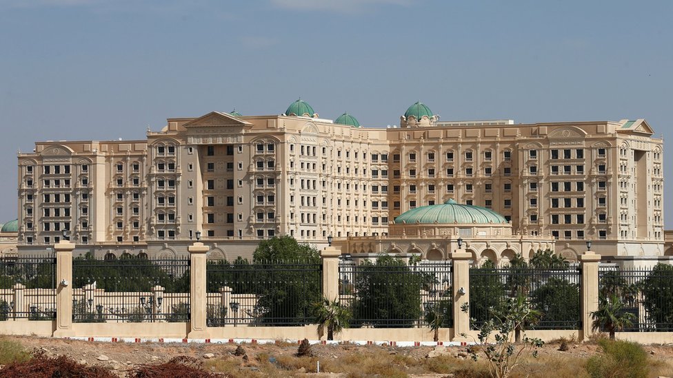 El hotel Ritz-Carlton en Riad, Arabia Saudita.