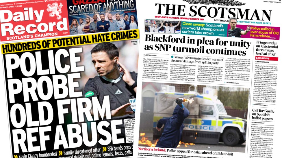 Old Firm referee abuse and SNP unity plea
