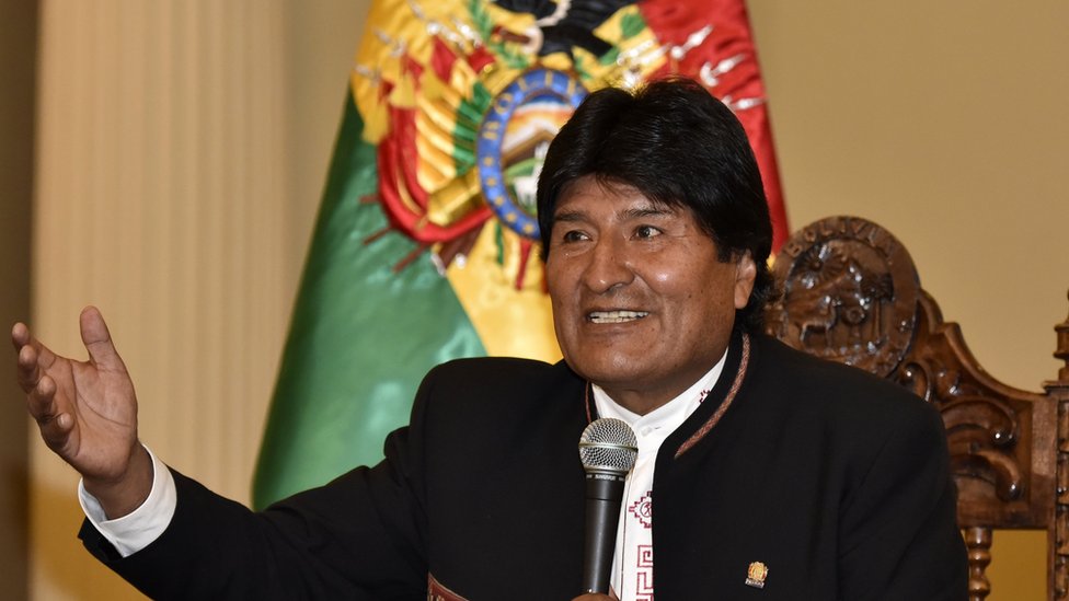 Bolivian President Evo Morales