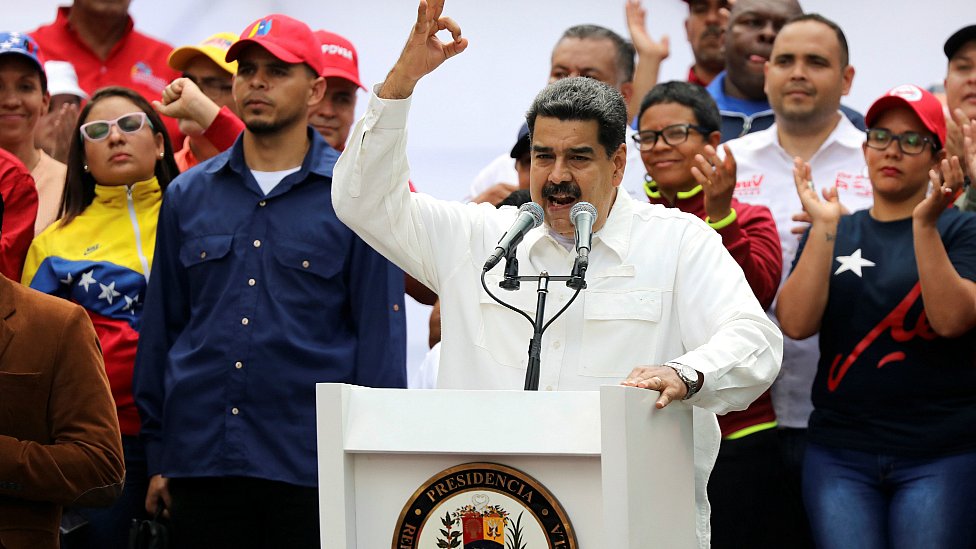 Venezuela's Maduro thanks military for defeating 'coup'