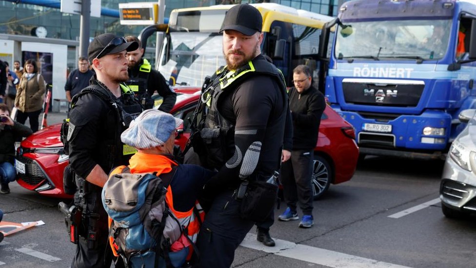 Climate protests condemned after cyclist's death