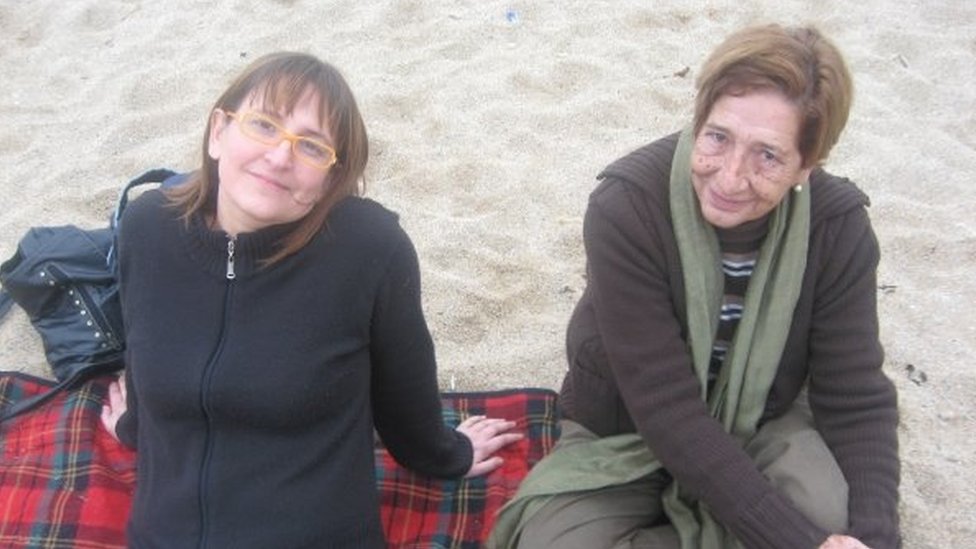 Paula Sáenz con su madre (Crédito: Paula Sáenz)