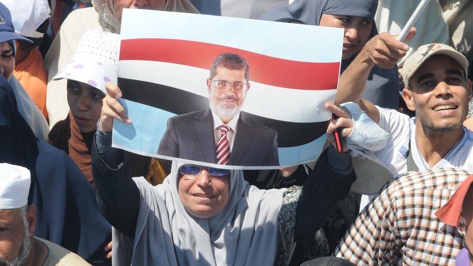 مظاهرة لأنصار الرئيس المصري السابق محمد مرسي