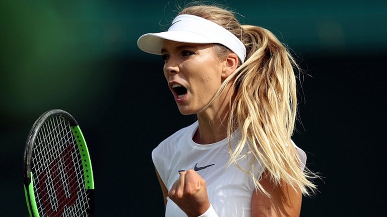 Wimbledon 2017: Katie Boulter beaten by Christina McHale