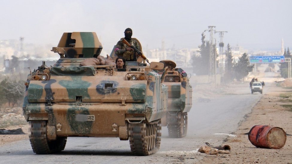 مسلحون معارضون تدعمهم تركيا في سوريا