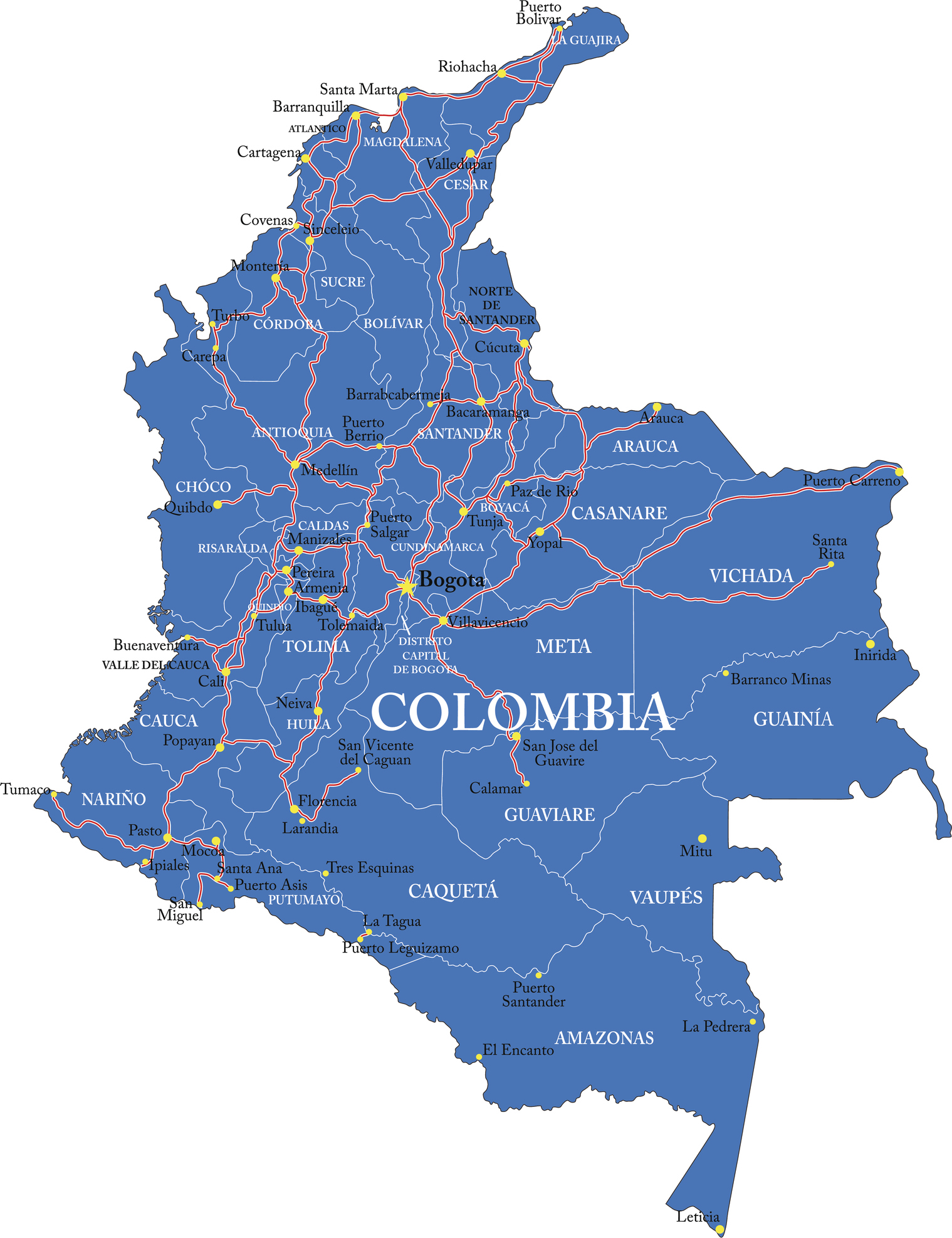 mapa de Colombia