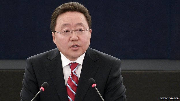Mongolian President Tsakhiagiin Elbegdorj