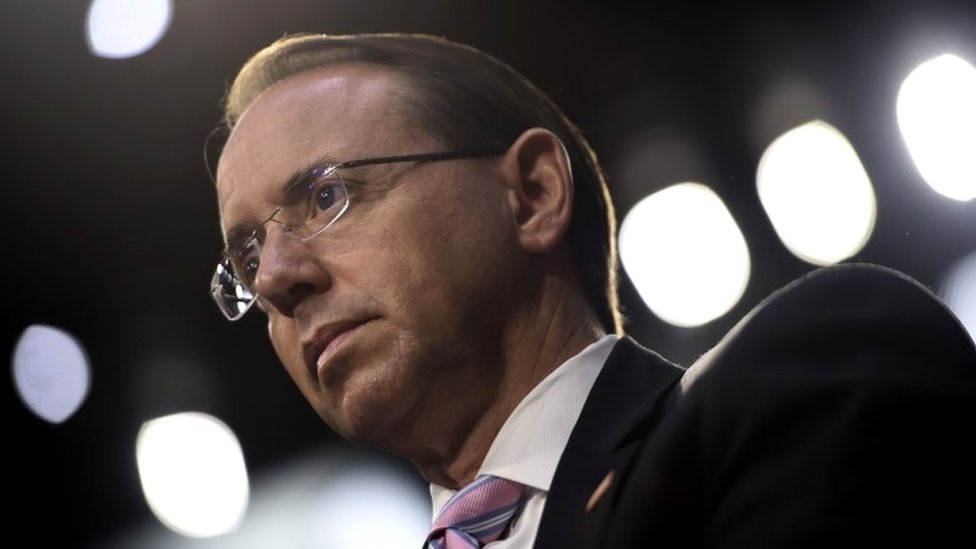 Rod Rosenstein denies voicing plot to remove Trump