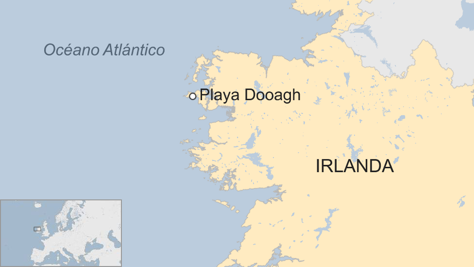 Playa Dooagh mapa