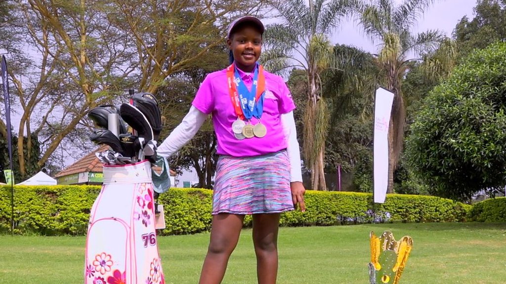Kenyan girl golfer Chanelle Wangari aims for the top