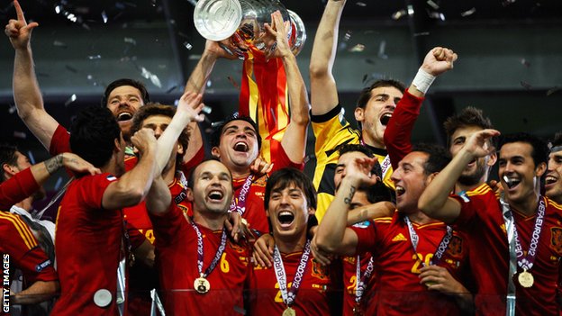 Spain celebrate