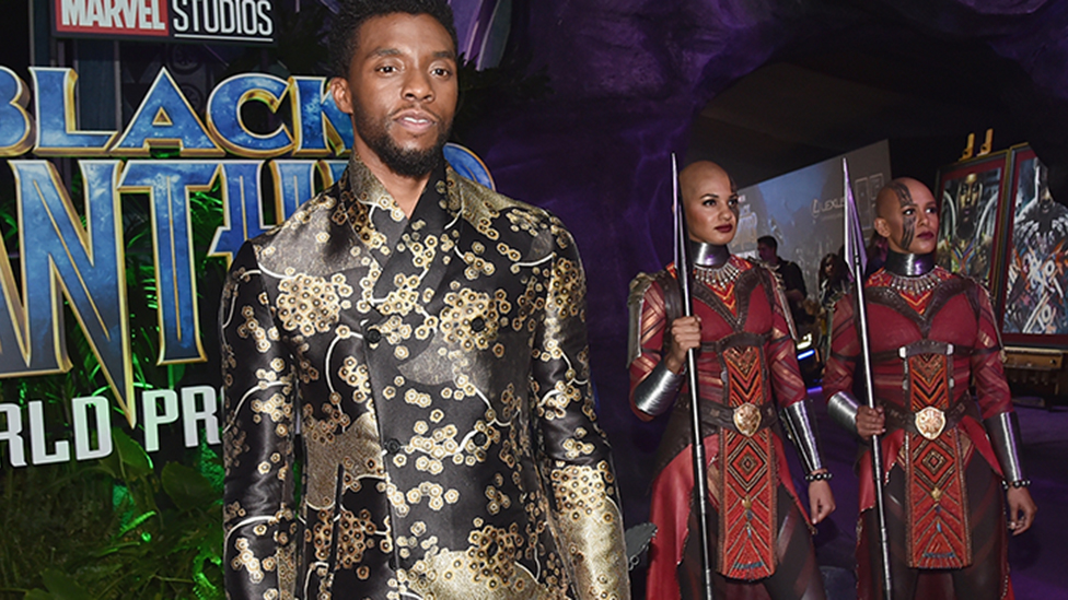 Chadwick Boseman bei der Premiere von Black Panther