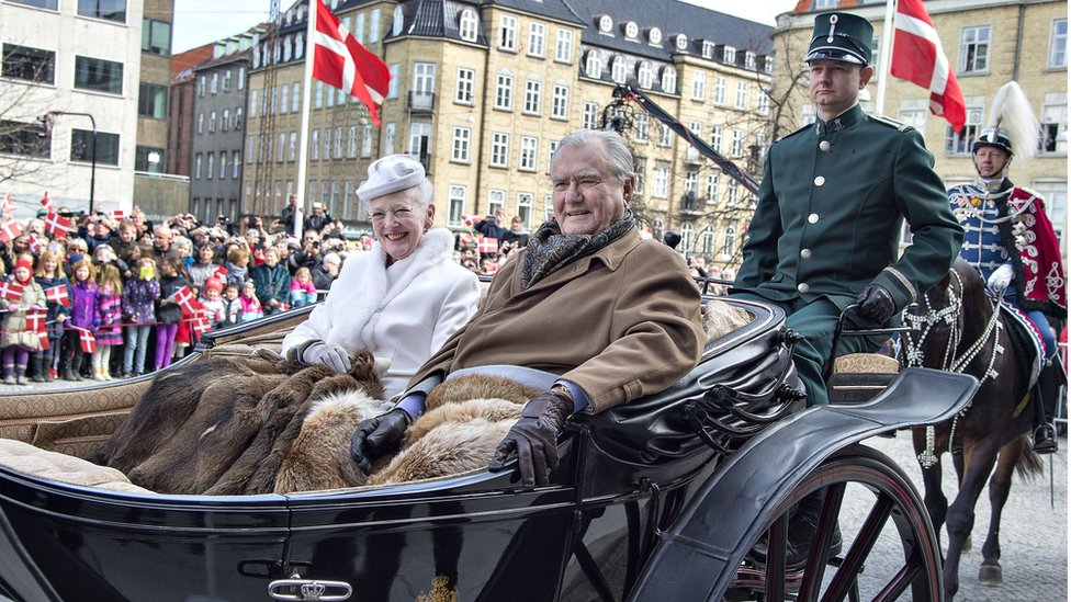 Denmark's Queen Margrethe and Prince Consort Henrik