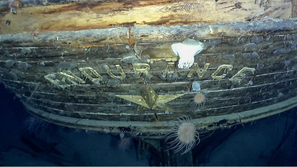 107年前に沈没した「エンデュアランス号」、南極の海底3000