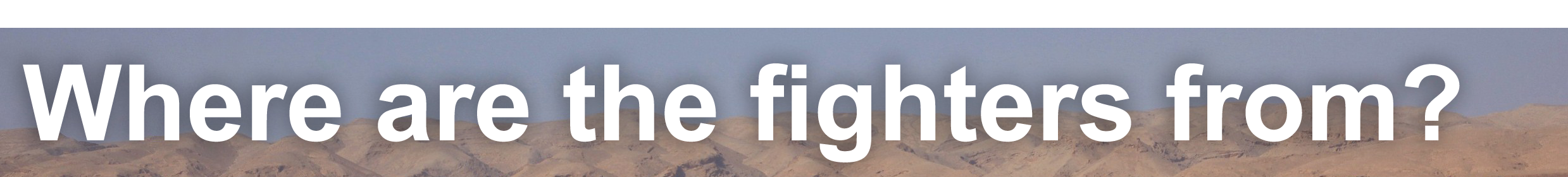 Where are the fighters from?