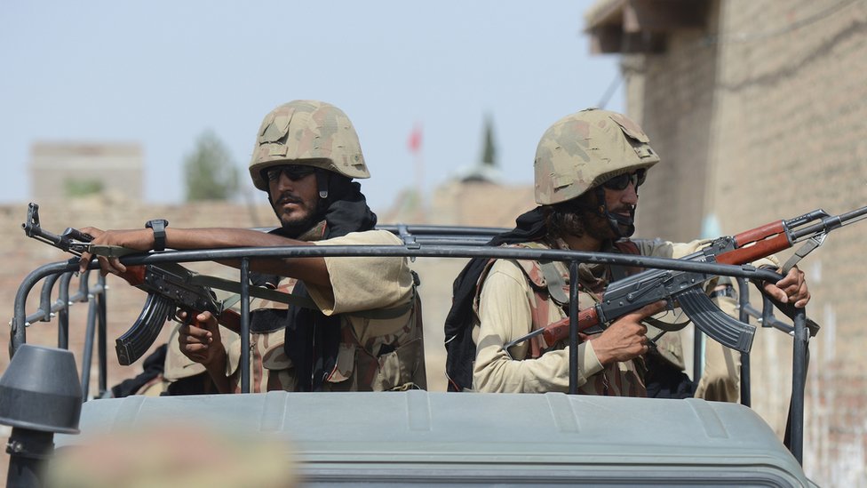 Pakistani troops in Waziristan