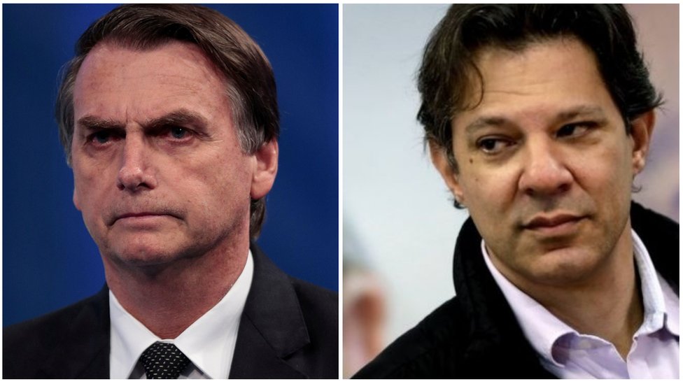 Empate entre Haddad e Bolsonaro acontece em uma cidade do país