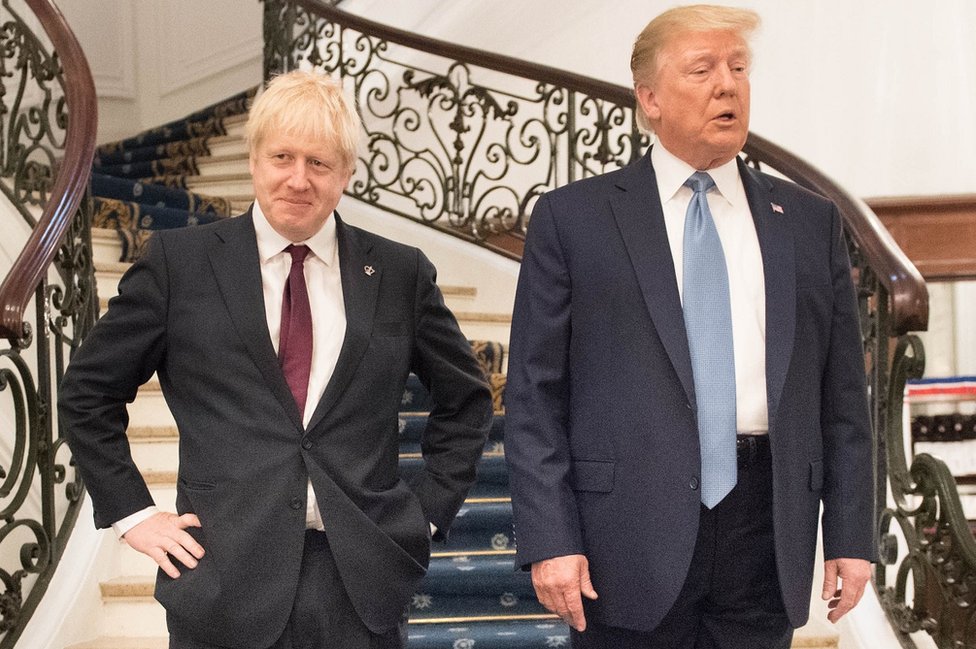 Boris Johnson and Donald Trump in 2019