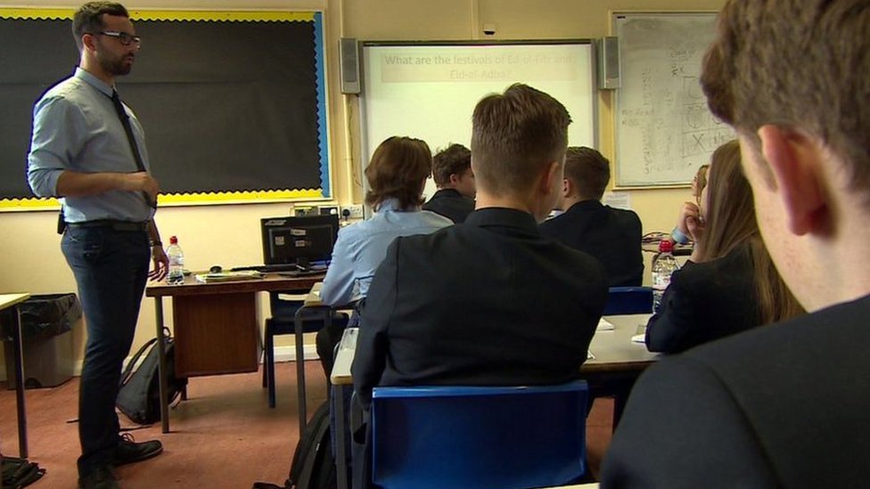 guru, sekolah, inggris