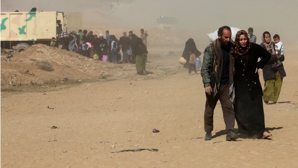 معركة غرب الموصل: القنابل 
