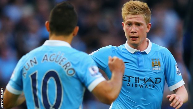 Sergio Aguero and Kevin De Bruyne