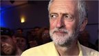 Jeremy Corbyn looks to his right