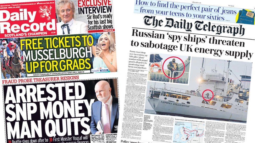 SNP 'money man' quits and Russian spy ship threat