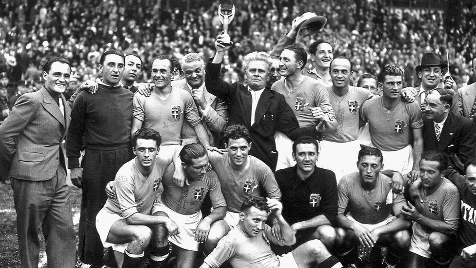 Italy ganó la Copa del Mundo en 1938.