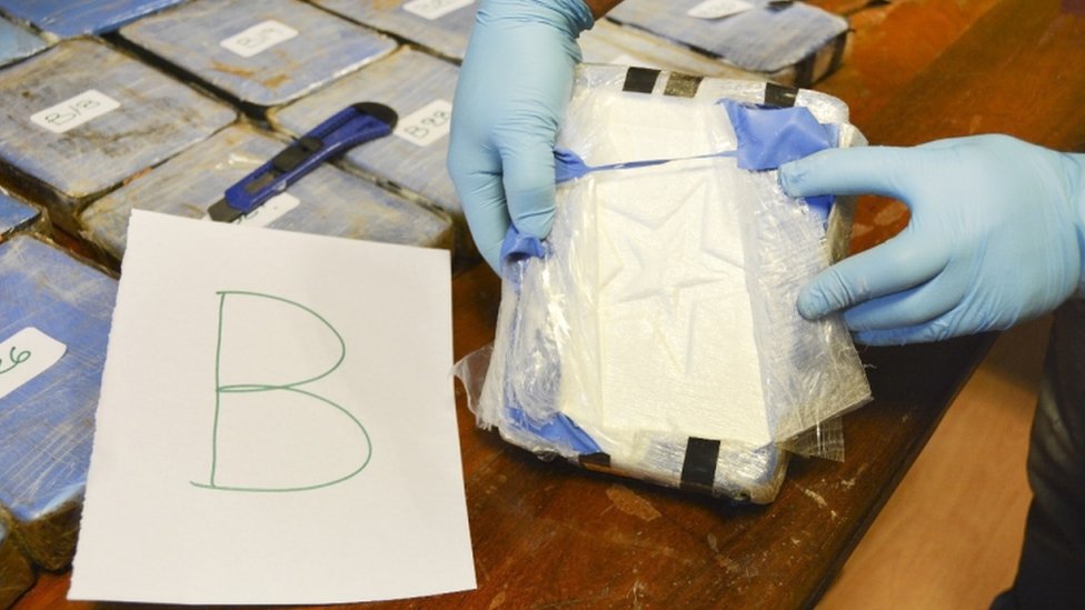 Paquetes de droga secuestrados. (Foto: AFP/Ministerio de Seguridad de Argentina)