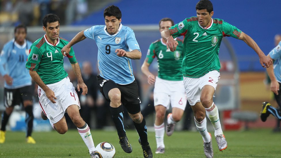 Partido México y Uruguay en 2010