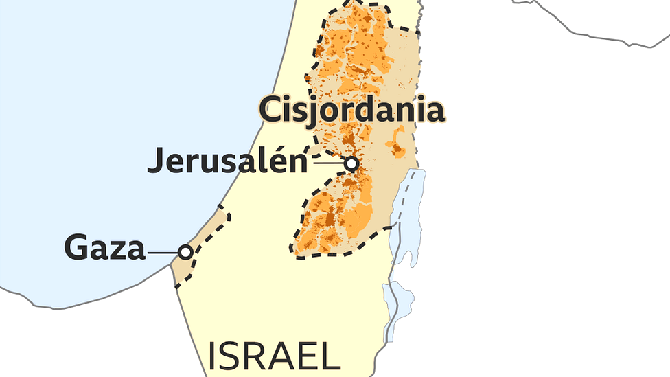 Carte et repères sur la Palestine - ritimo
