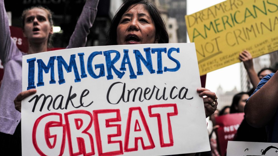 Manifestación en defensa de los inmigrantes