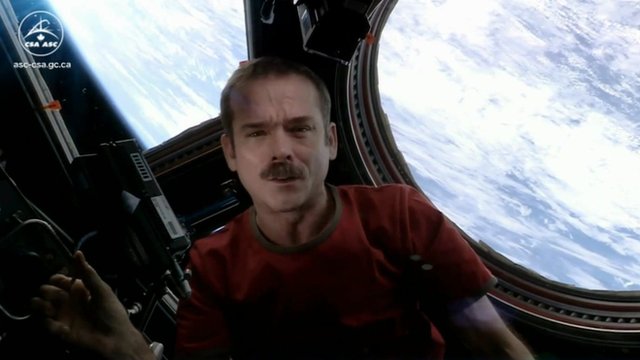 Chris Hadfield Life On The Iss Is Like Magic Bbc News