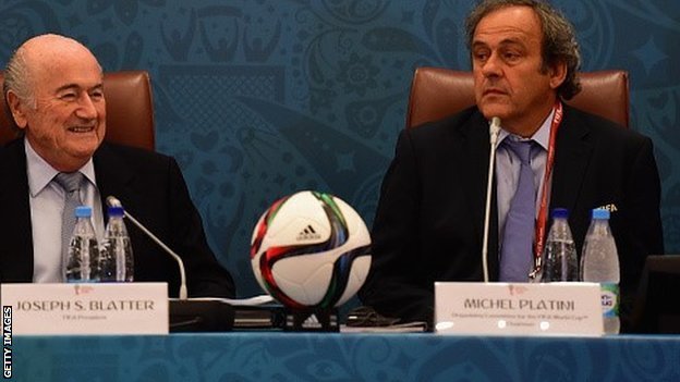 Sepp Blatter and Michel Platini