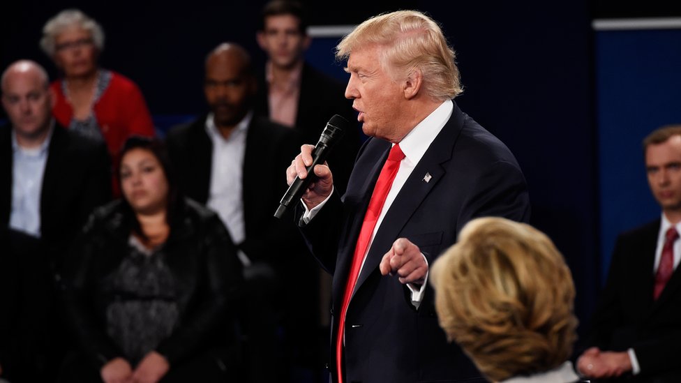 US election: Trump launches ferocious attack on Clintons