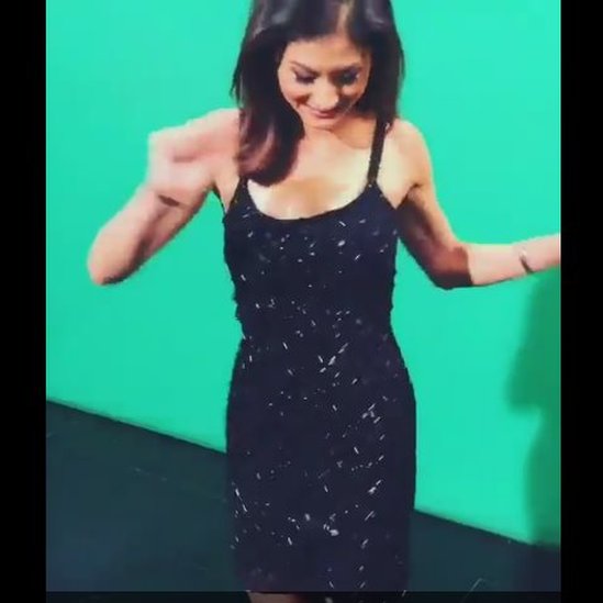 Picture of Liberte Chan in black dress