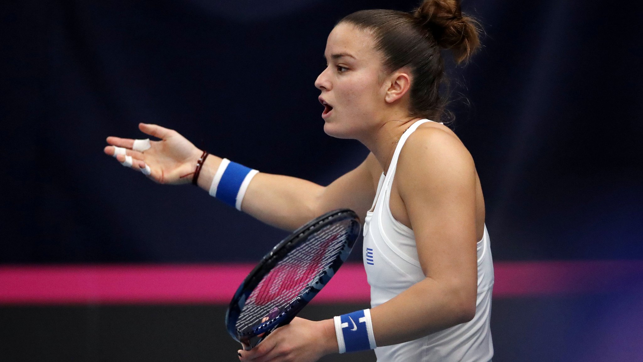 Fed Cup 2019: Line judges criticised by Greek players in GB win