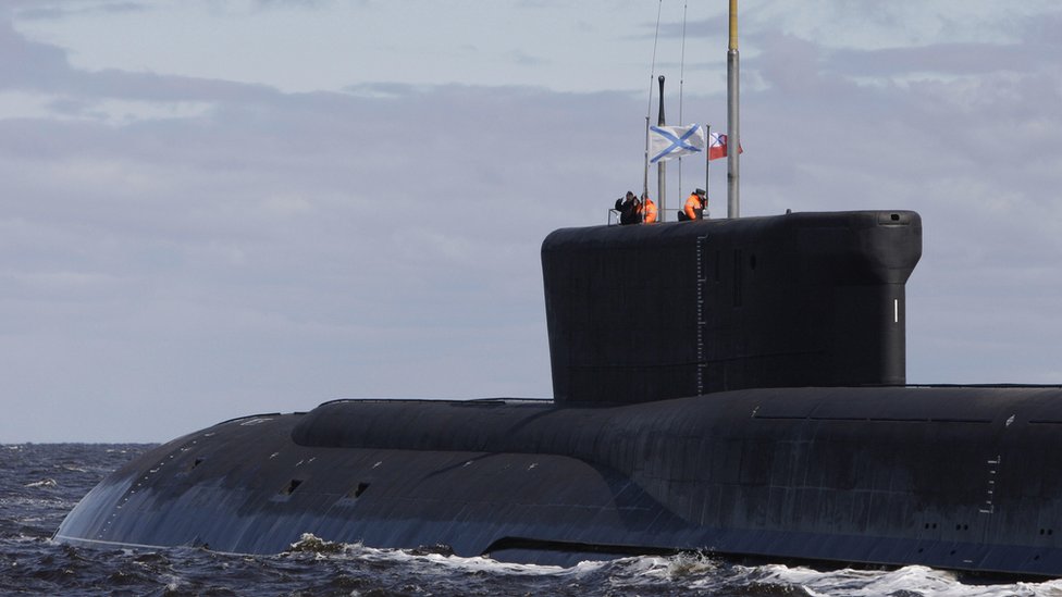 El submarino ruso Yuri Dolgoruky.