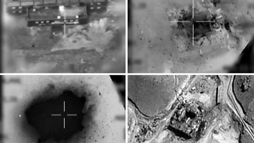 Imágenes del ataque al supuesto reactor nuclear en Siria.