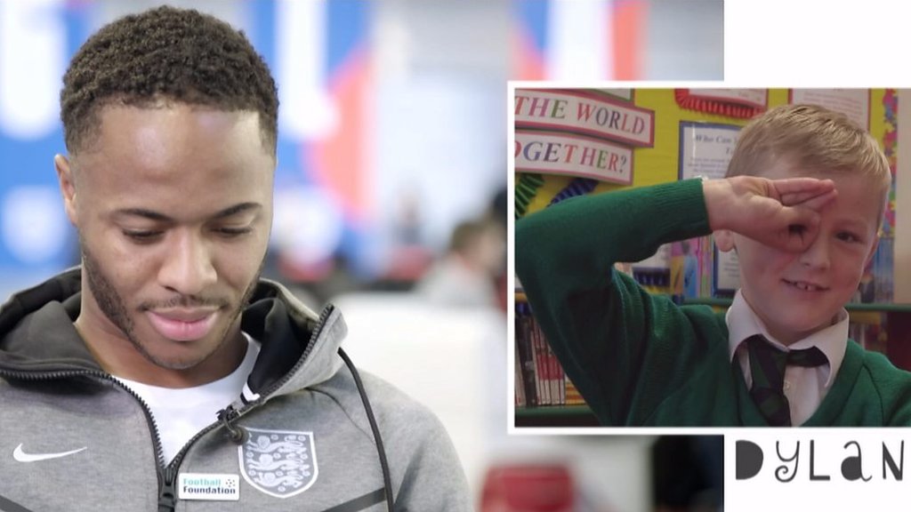 Raheem, do you prefer football or your girlfriend? - Kids grill Man City and England star Raheem Sterling