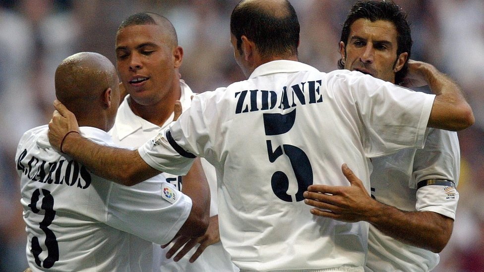 Roberto Carlos, Ronaldo, Zidane y Figo